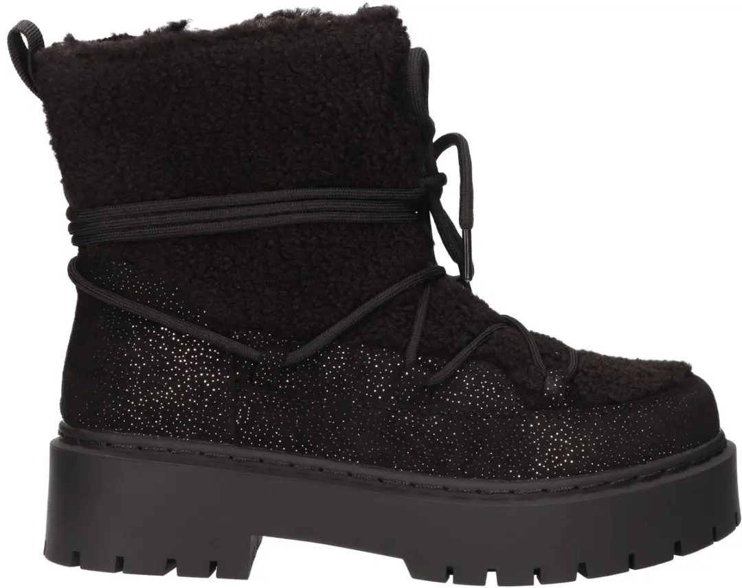 La Strada Snowboot Zwart Suede