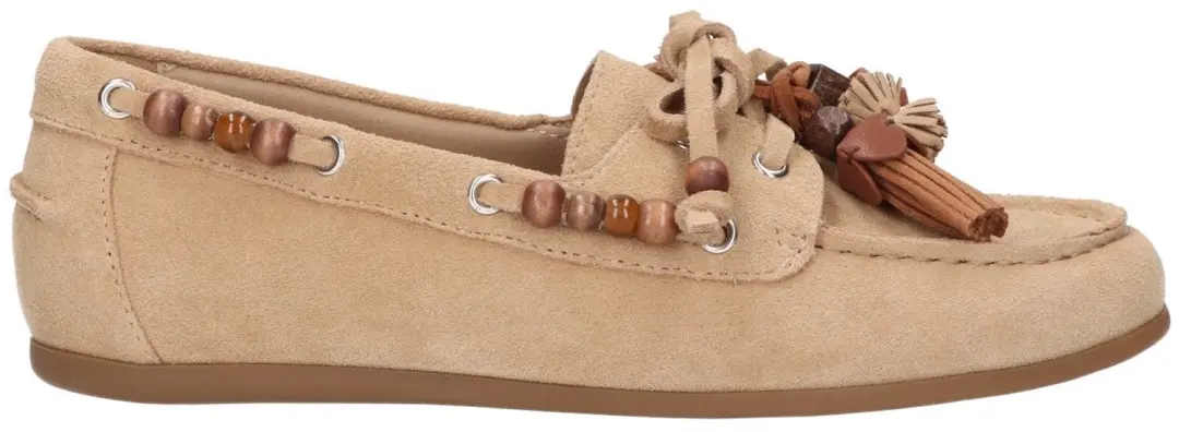 La Strada Mocassin Beige Leer