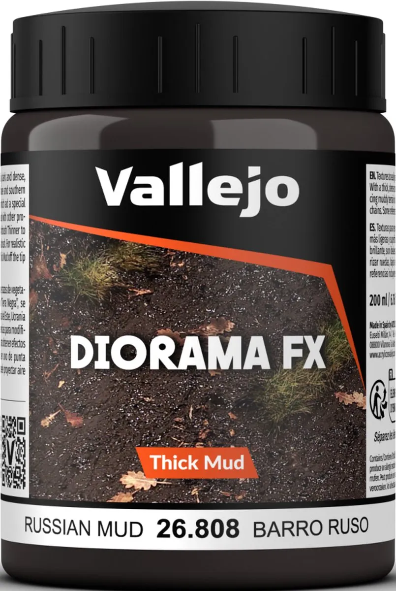 Vallejo Russian Mud VAL-26808 Modelbouwdecoratie 200ml