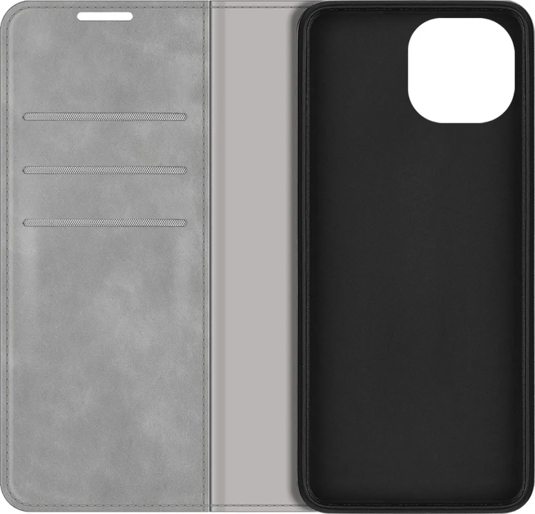 Just in Case Wallet Case voor iPhone 14 Plus - Grijs