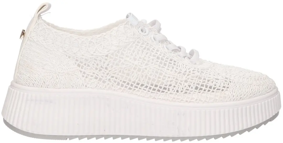 La Strada Sneaker Wit Textiel
