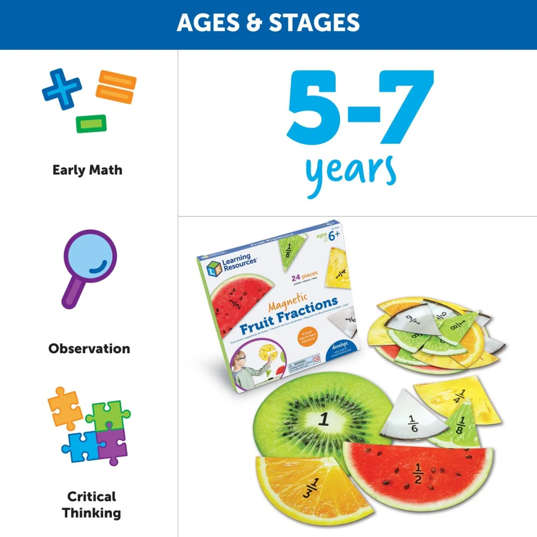 Learning Resources Magnetisch Speelgoed Fruitbreuken 51-delig - Multicolor