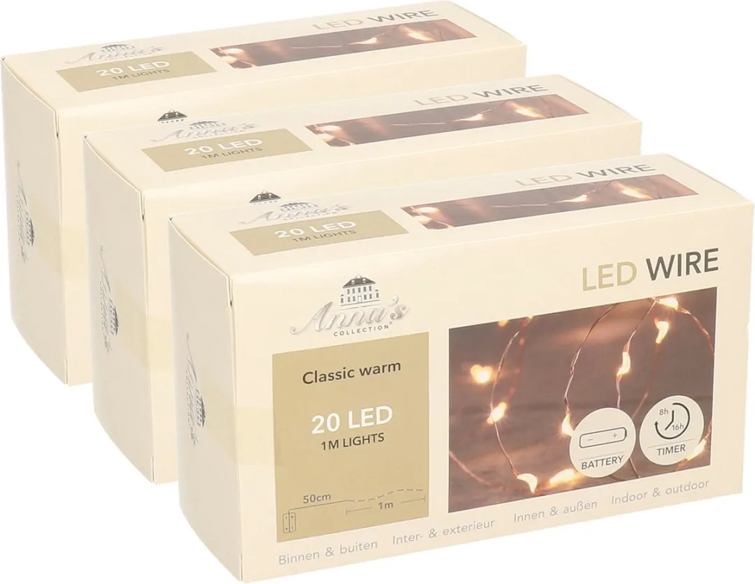 Anna's Collection Draadverlichting Lichtsnoer 20 LED