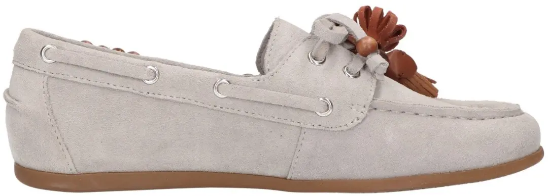 La Strada Mocassin Lichtgrijs Leer