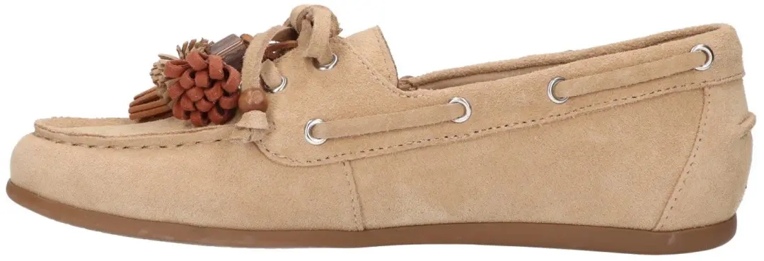 La Strada Mocassin Beige Leer