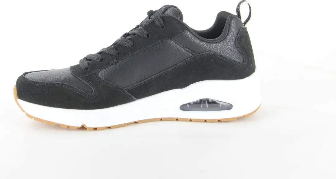 Skechers UNO Stacre Heren Sneakers - Zwart/Wit - 45 - afbeelding 4 van 6