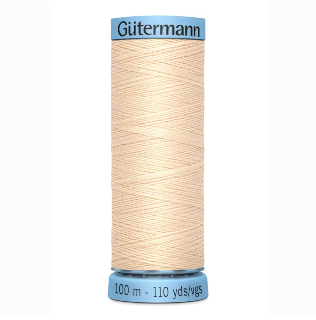 Gutermann Zijde Garen 100m - Zwart/Grijs/Wit