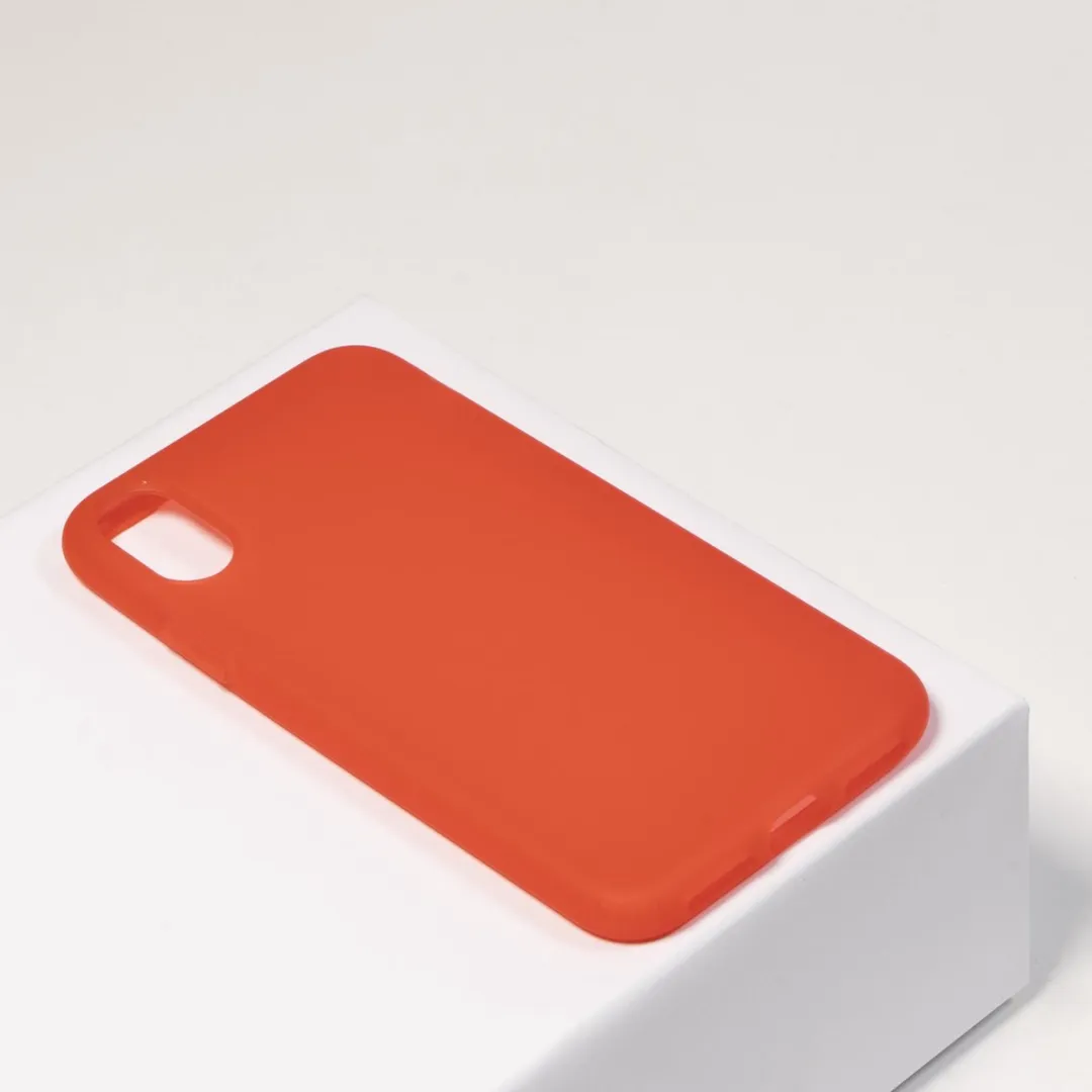 BMAX Latex Soft Case iPhone X/XS - Rood