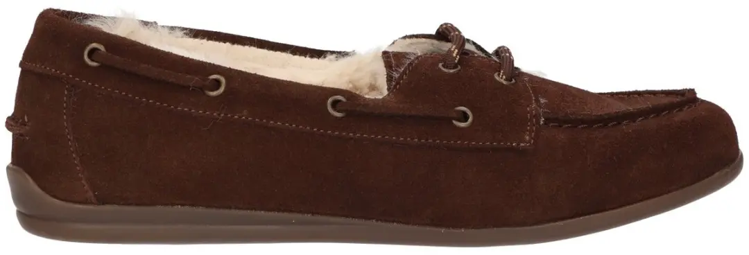 La Strada Mocassin Met Bont Bruin Suede