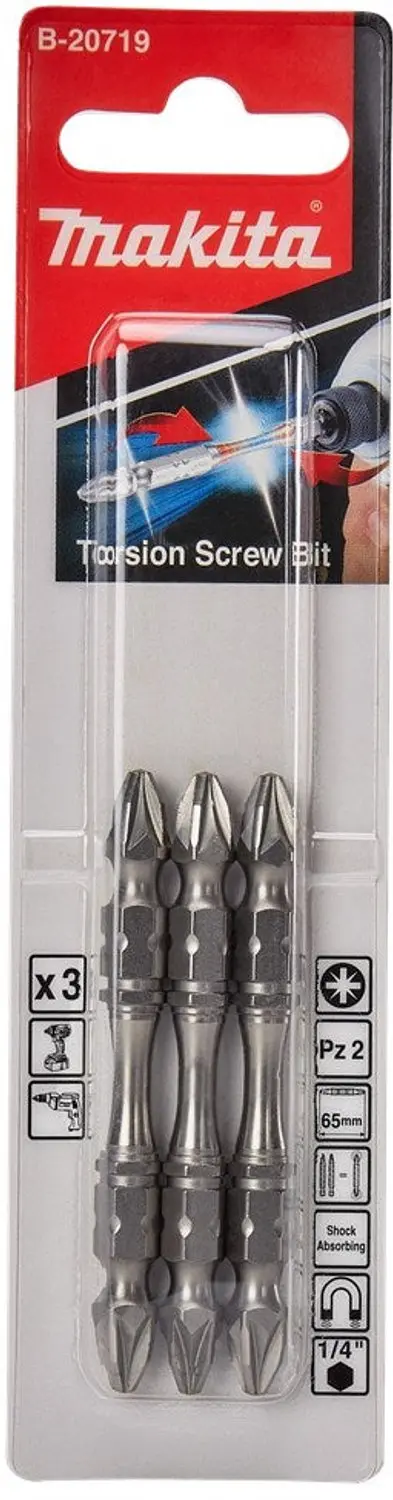 Makita B-20719 Slagschroefbit PZ2x65mm - afbeelding 2 van 2