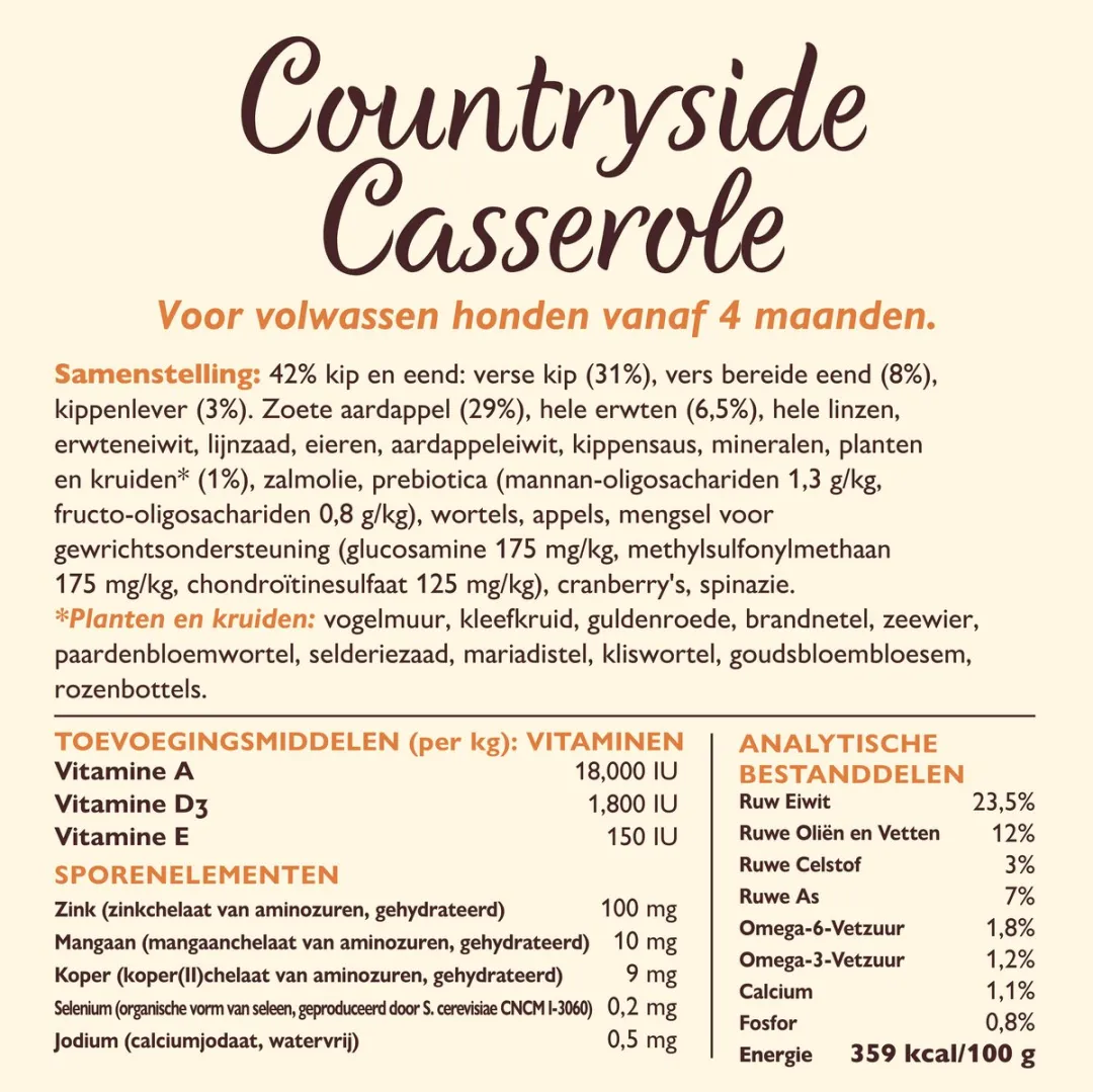 Lily's Kitchen Stoofpotje Countryside Hondenvoer 7kg - Kip & Eend