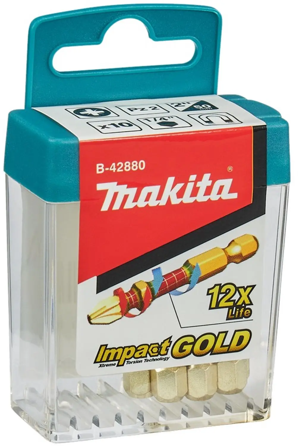 Makita SLAGSCHROEFBIT PZ2X50MM (DISPLAY 10 STUKS)