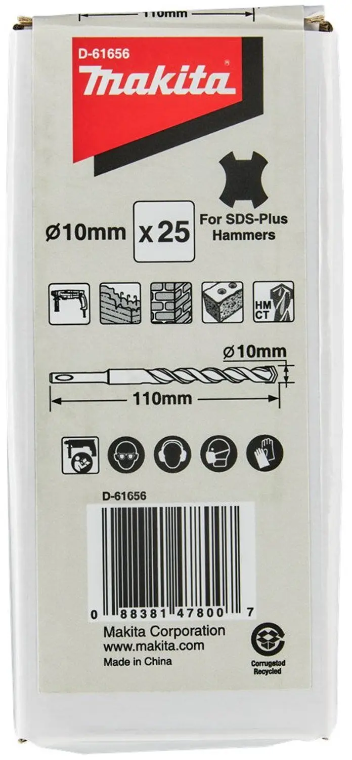 Makita B2S SDS-Plus Betonboor 10x110mm - D-61656 - afbeelding 3 van 3