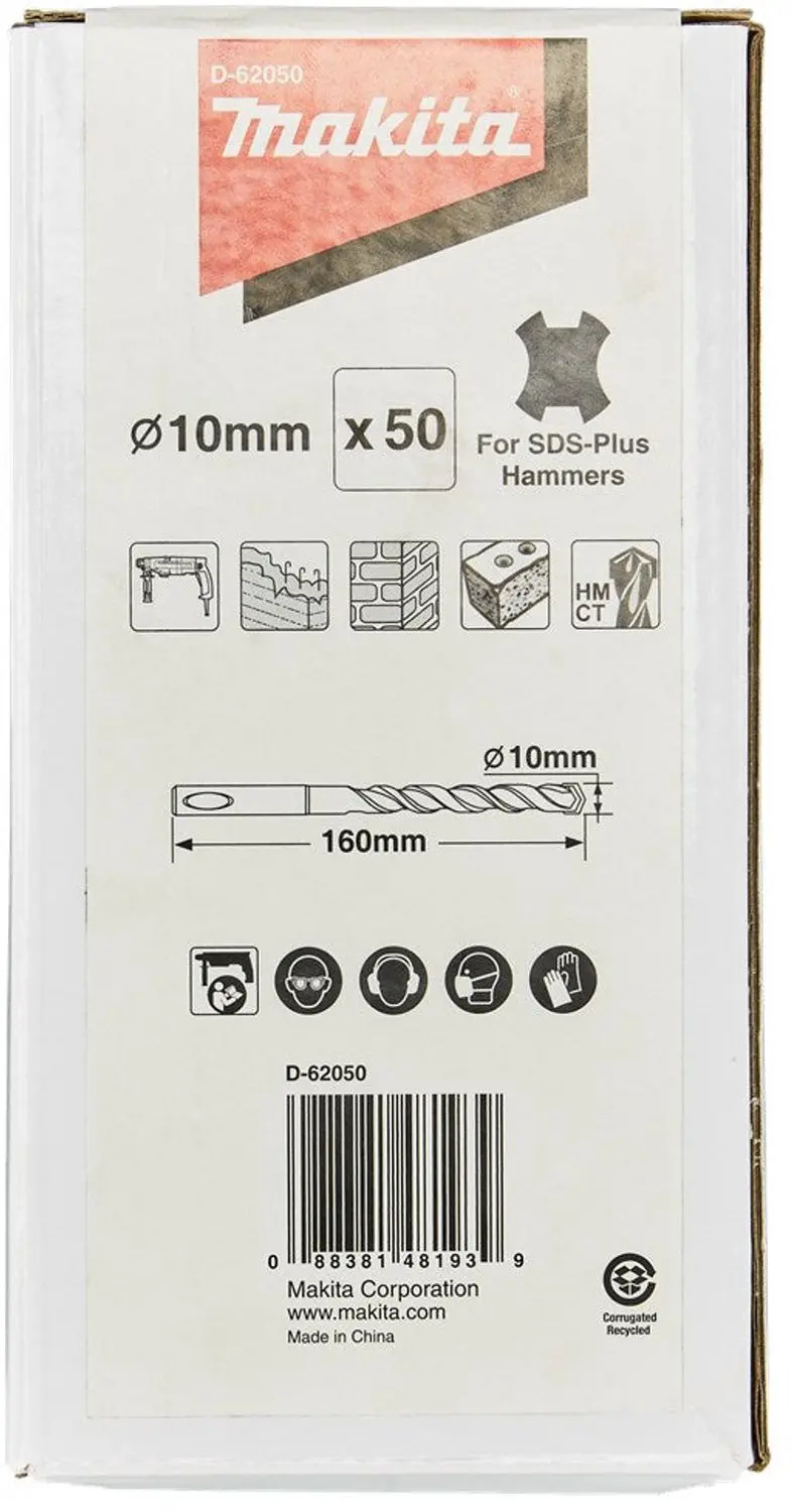 Makita B2S SDS-Plus Betonboor 10x160mm - D-62050 - afbeelding 3 van 3