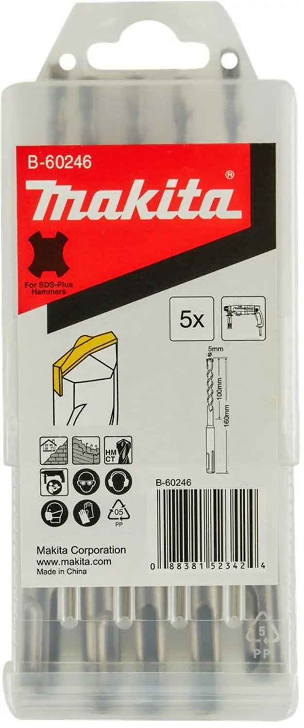 Makita 5 x 160 mm SDS-PLUS Betonboor