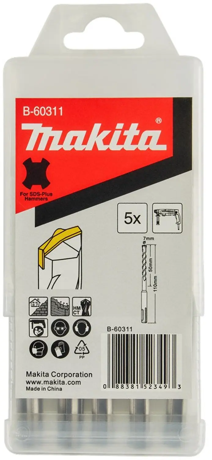 Makita 7 x 110 mm SDS-PLUS Betonboor