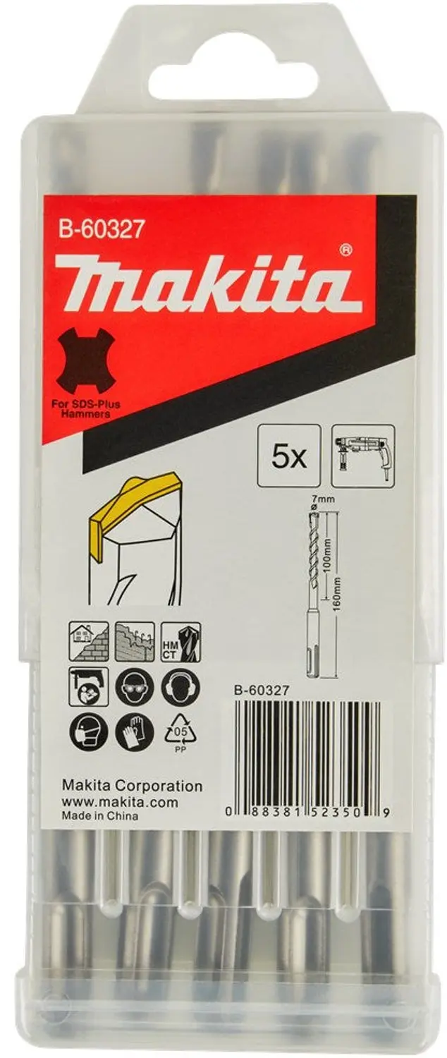 Makita 7 x 160 mm SDS-PLUS Betonboor