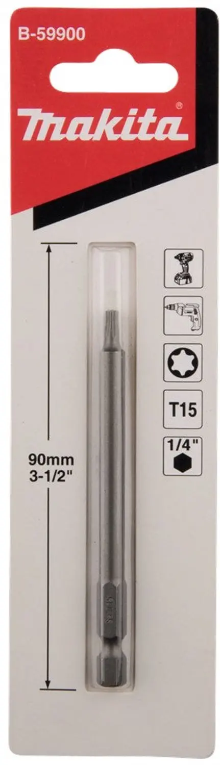 Makita B-59900 Torx Schroefbit T15 90mm - afbeelding 4 van 4