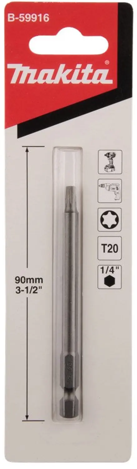 Makita T20x90mm Schroefbit - B-59916 - afbeelding 2 van 3