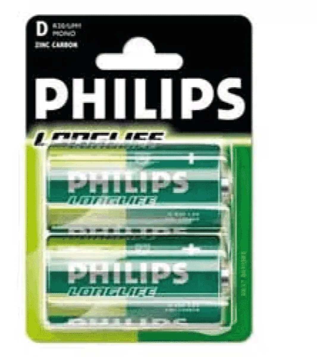 Philips Longlife R20 D Batterijen