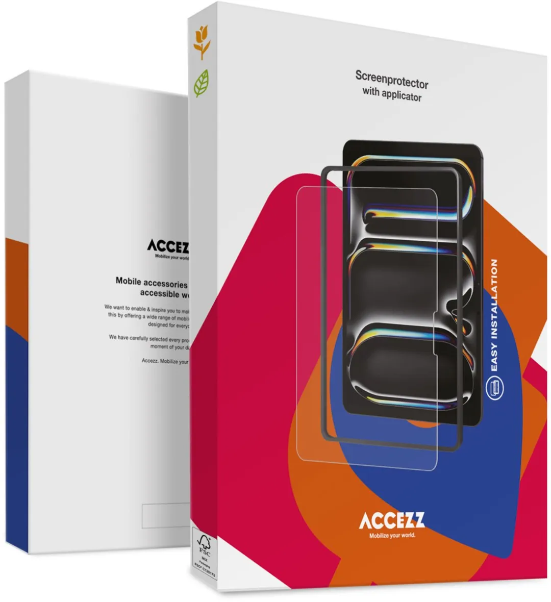Accezz SH00076524 Tablet Screenprotector - iPad Air 13 2024/2025/2026 - Transparant