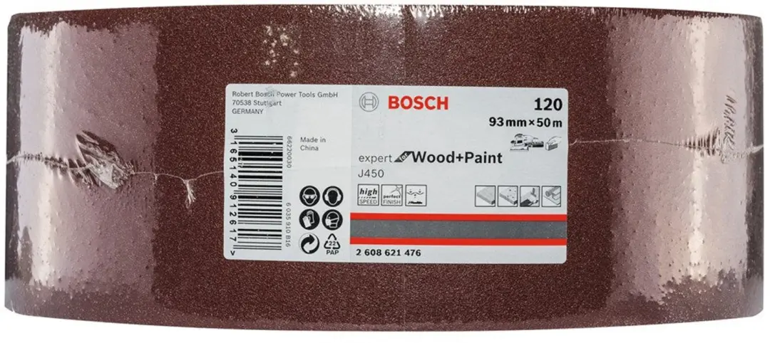 Bosch J450 Expert Schuurrol 2608621476 - 93mm x 50m K120 - afbeelding 2 van 3