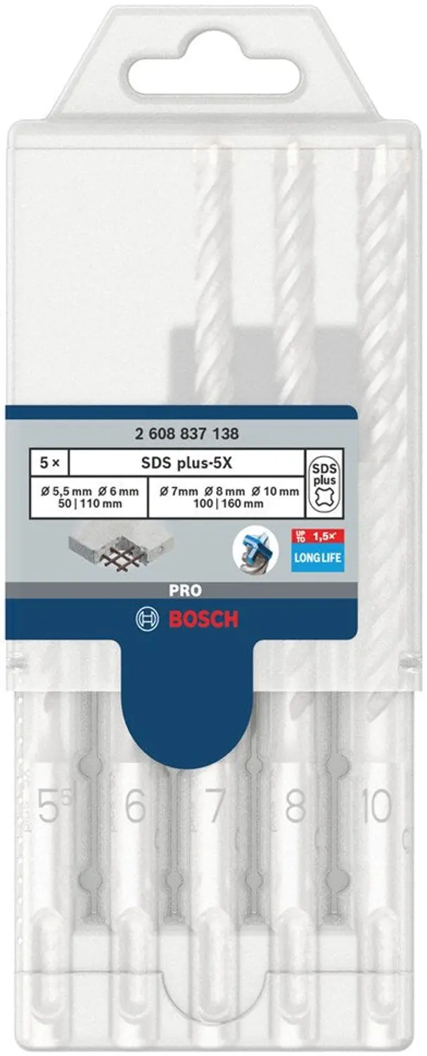 Bosch PRO SDS-plus-5X Hamerboorset Set