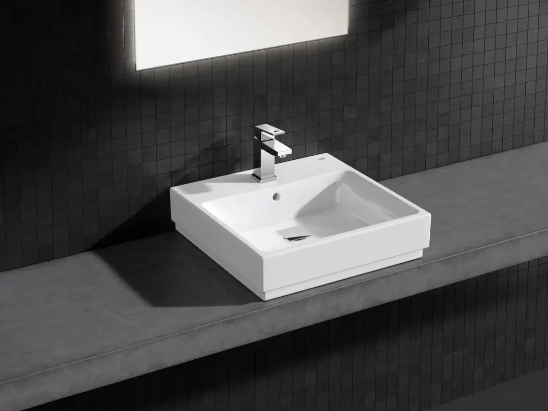 GROHE Cube Ceramic Opzetwastafel 3947800H - 50x49cm - Wit - afbeelding 3 van 4