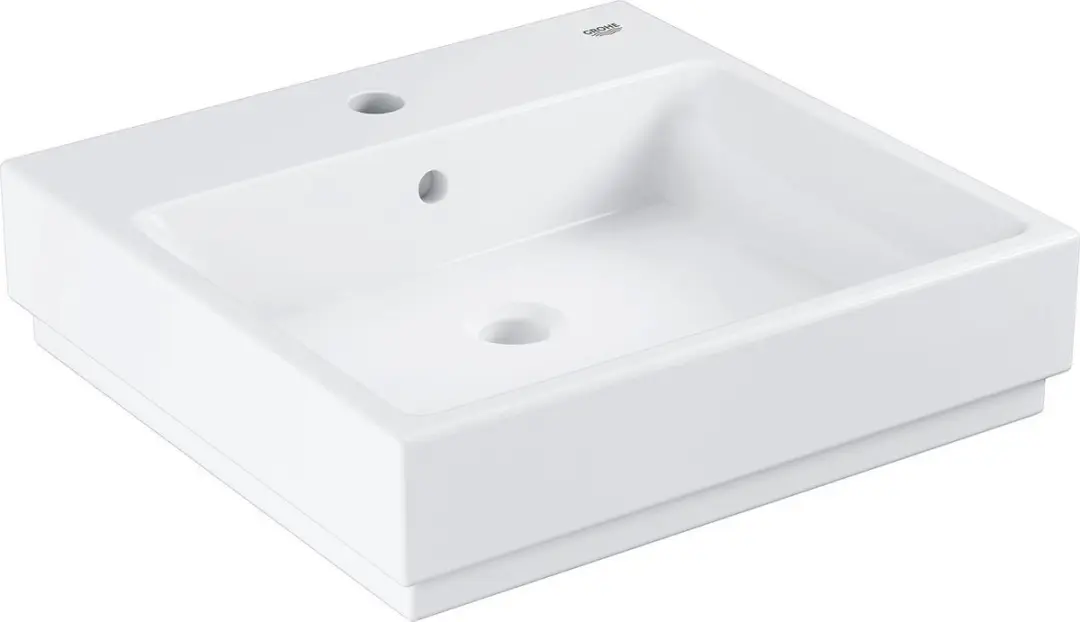 GROHE Cube Ceramic Opzetwastafel 3947800H - 50x49cm - Wit