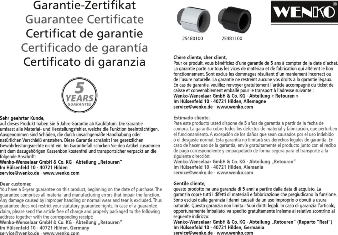 Wenko Waterbesparende Doorstroomadapter Chroom - 4 l/min - afbeelding 5 van 6
