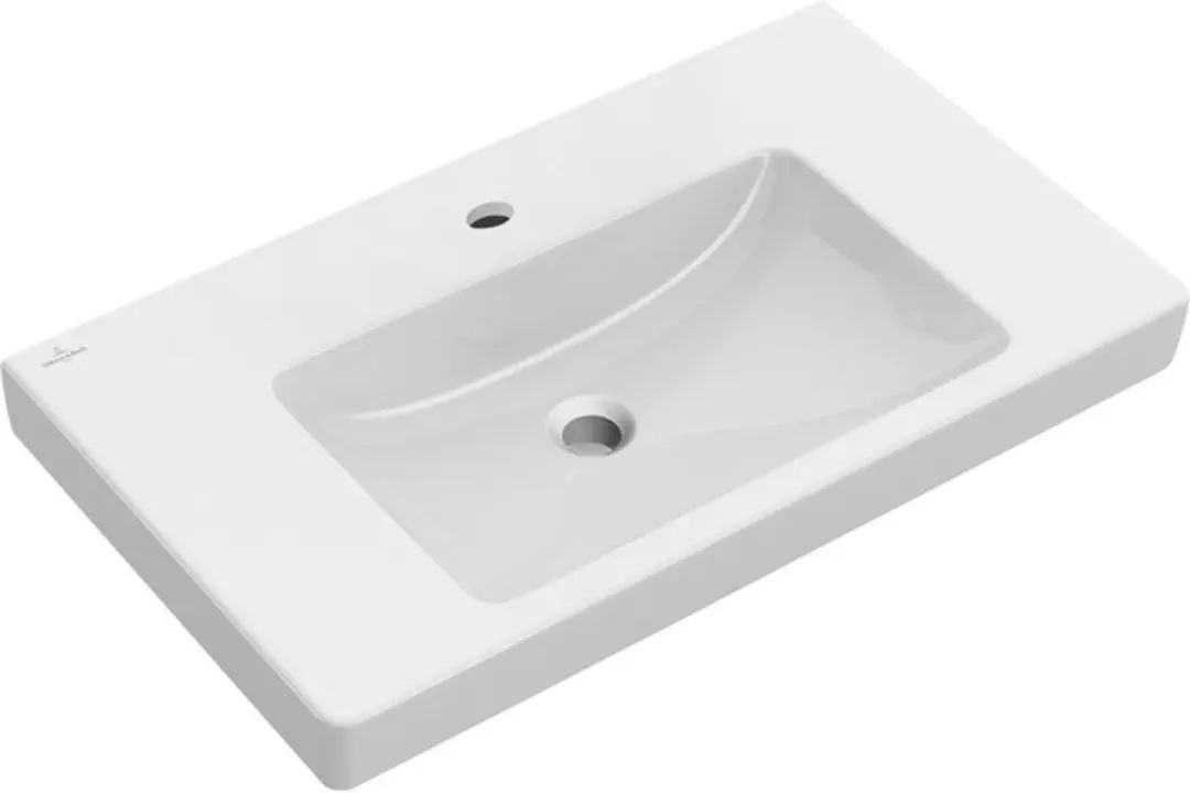 Villeroy & Boch Subway 2.0 Wastafel - 80x47cm - Wit - afbeelding 2 van 6