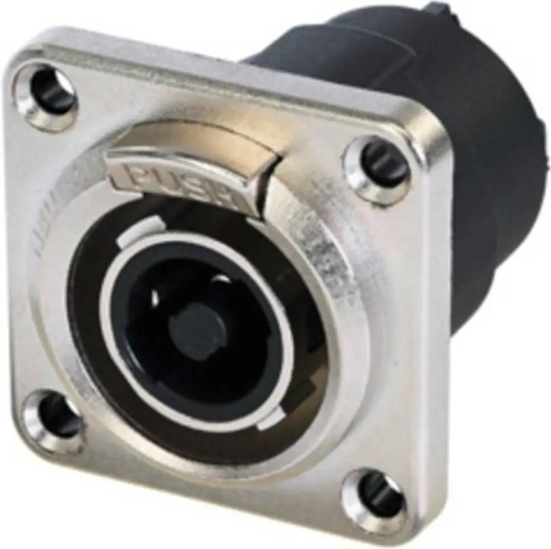 Neutrik NLT4MPXX Inbouwbus - Zwart/Zilver - afbeelding 4 van 4