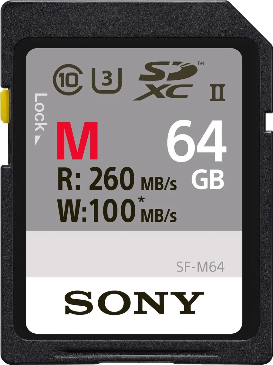 Sony SDXC SF64M Geheugenkaart 64GB UHS-II U3