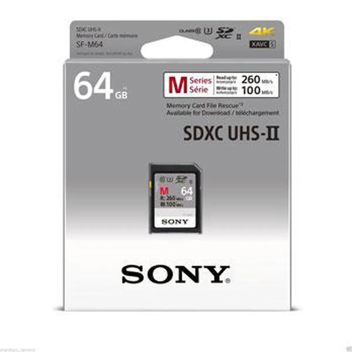 Sony SDXC SF64M Geheugenkaart 64GB UHS-II U3