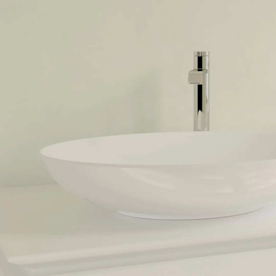Villeroy & Boch Loop & Friends Opzetwastafel 62x42cm - Wit - afbeelding 5 van 6