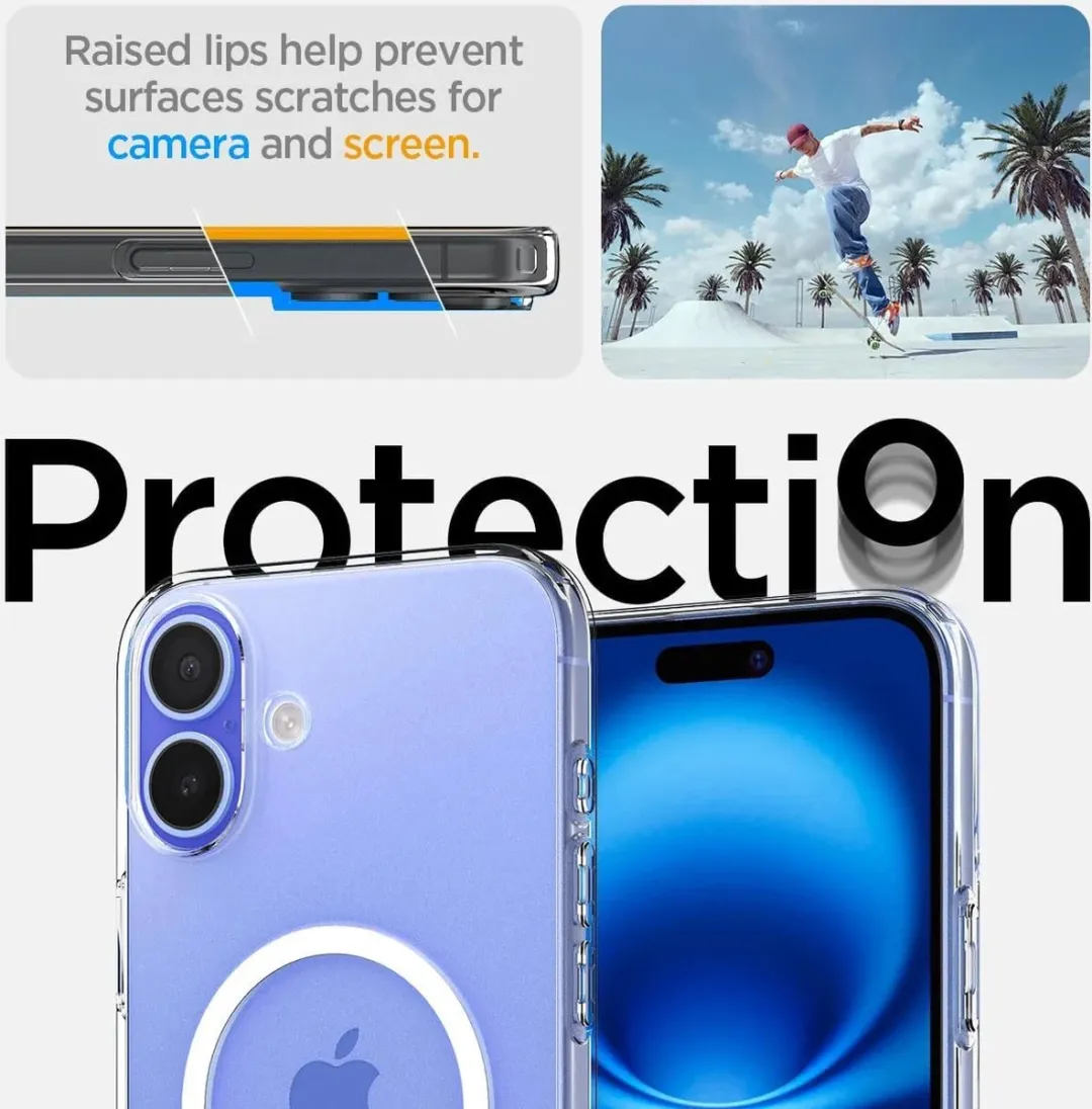 Spigen Liquid Crystal MagFit Hoesje iPhone 16 Plus - Transparant