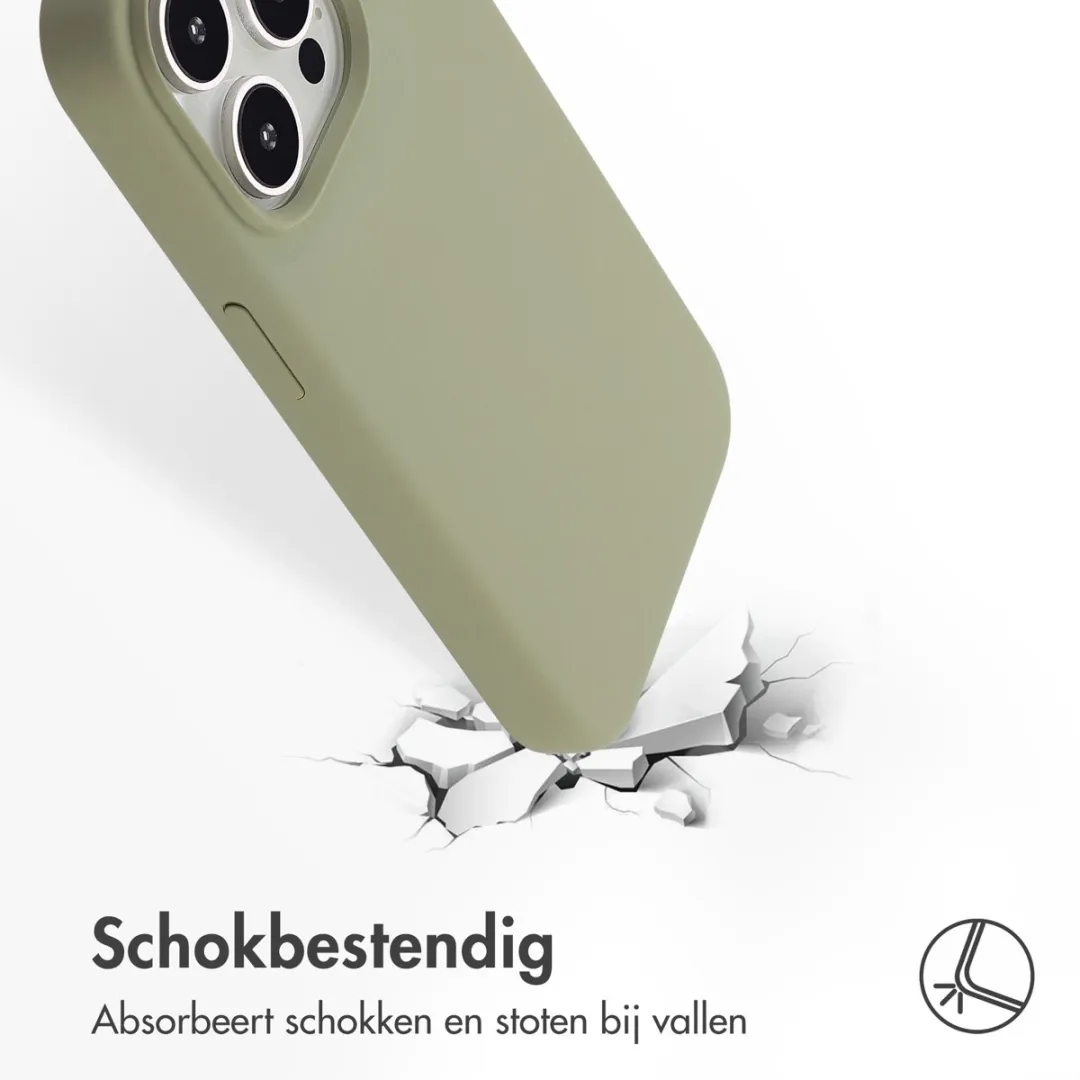 Accezz Hoesje iPhone 15 Pro - Olijfgroen MagSafe