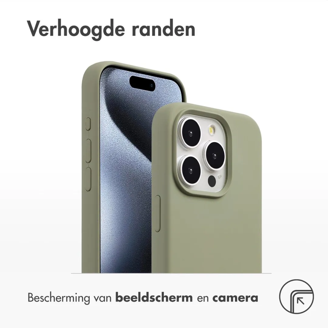 Accezz Hoesje iPhone 15 Pro - Olijfgroen MagSafe - afbeelding 6 van 6
