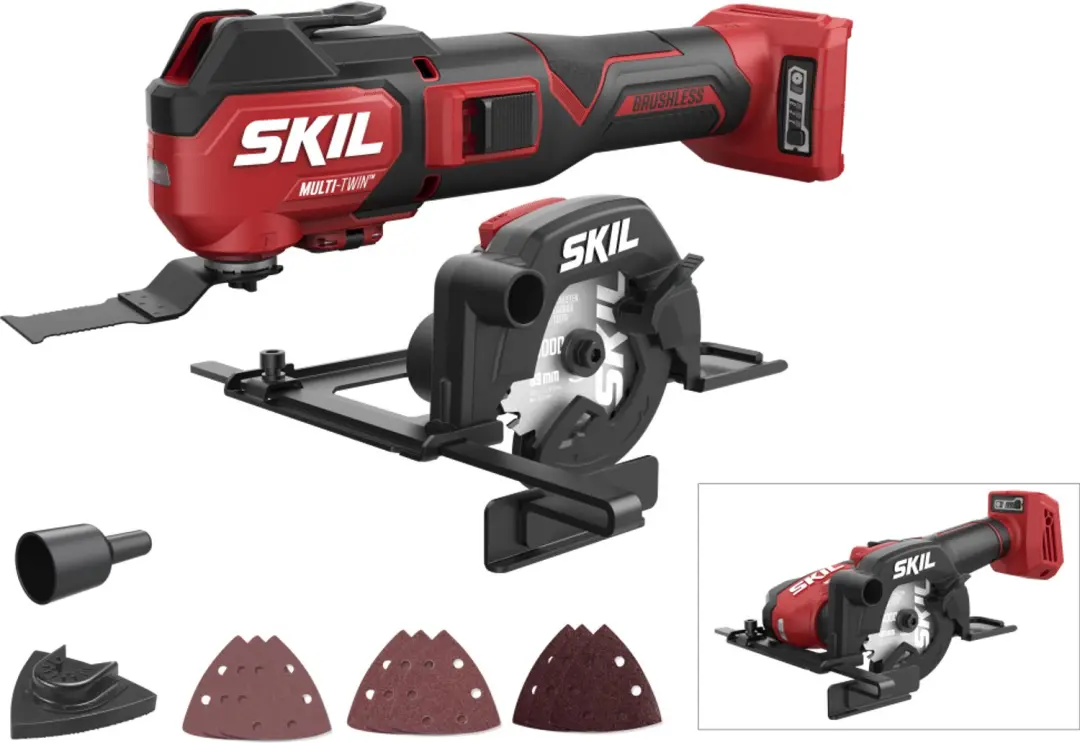 kil 20V accu Multi-Twin 3640CA multitool en cirkelzaag incl accessoires (zonder