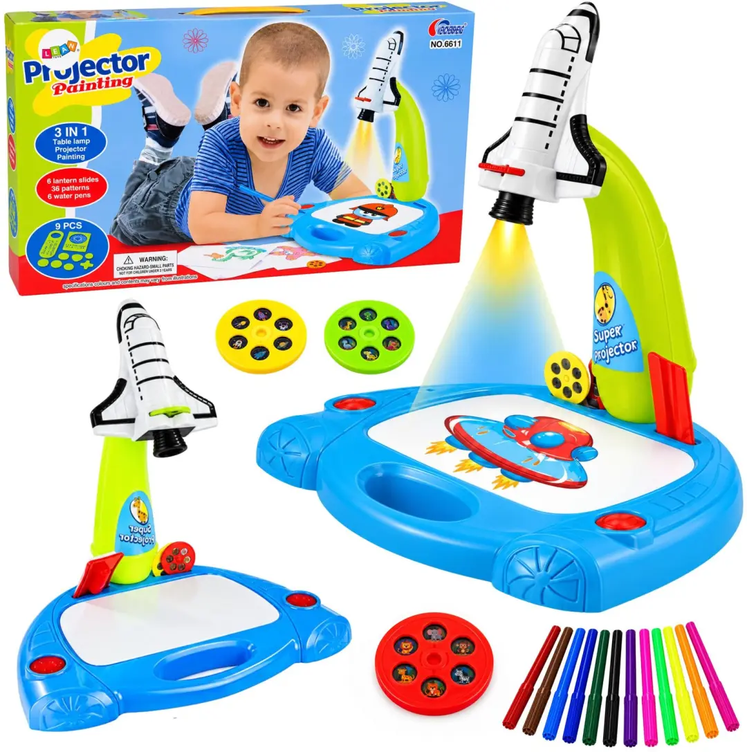 Projector schilderij vliegtuig kinderen creatieve set lantaarnplaten 36 patronen