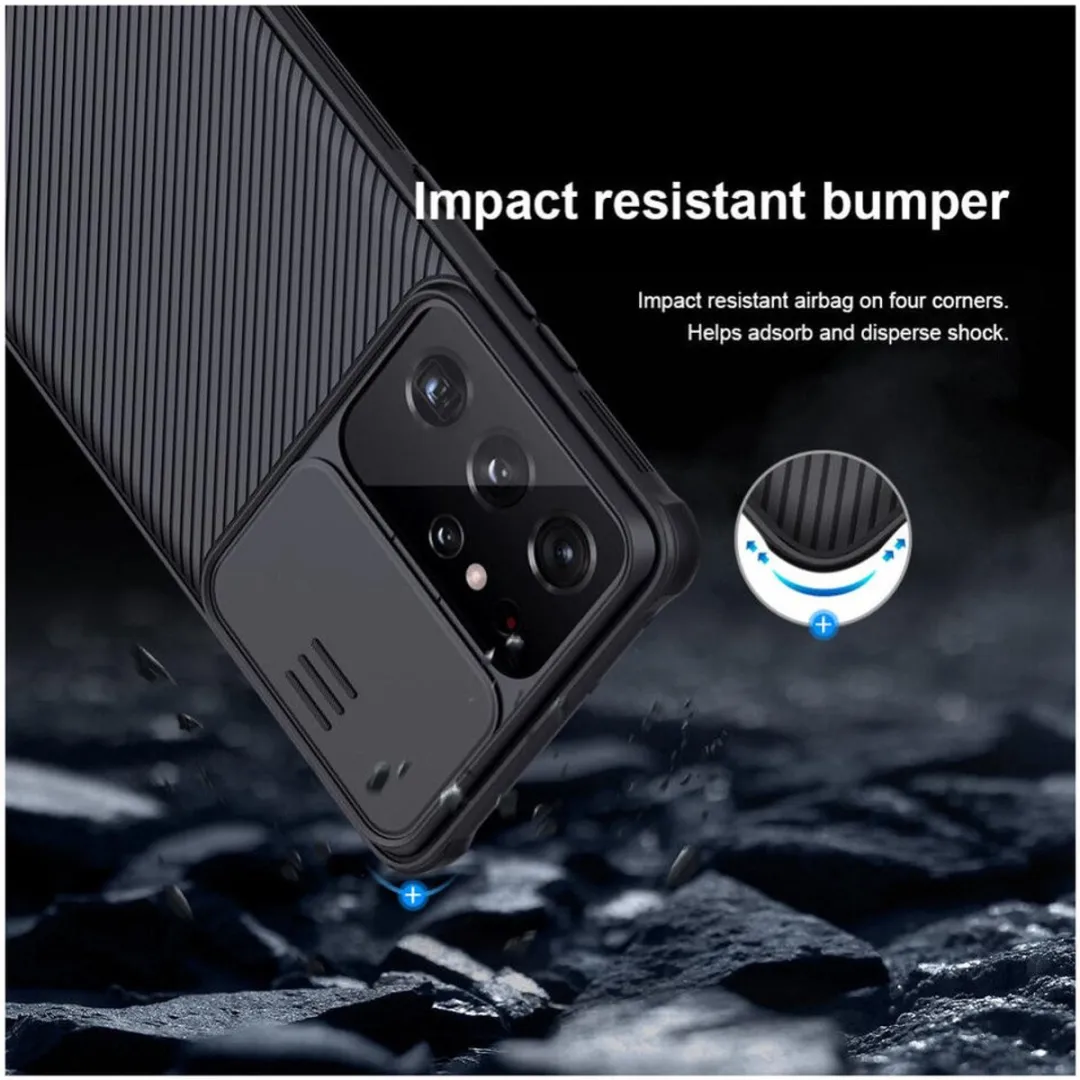 Nillkin CamShield Pro Telefoonhoesje Samsung Galaxy S21 Ultra - Zwart