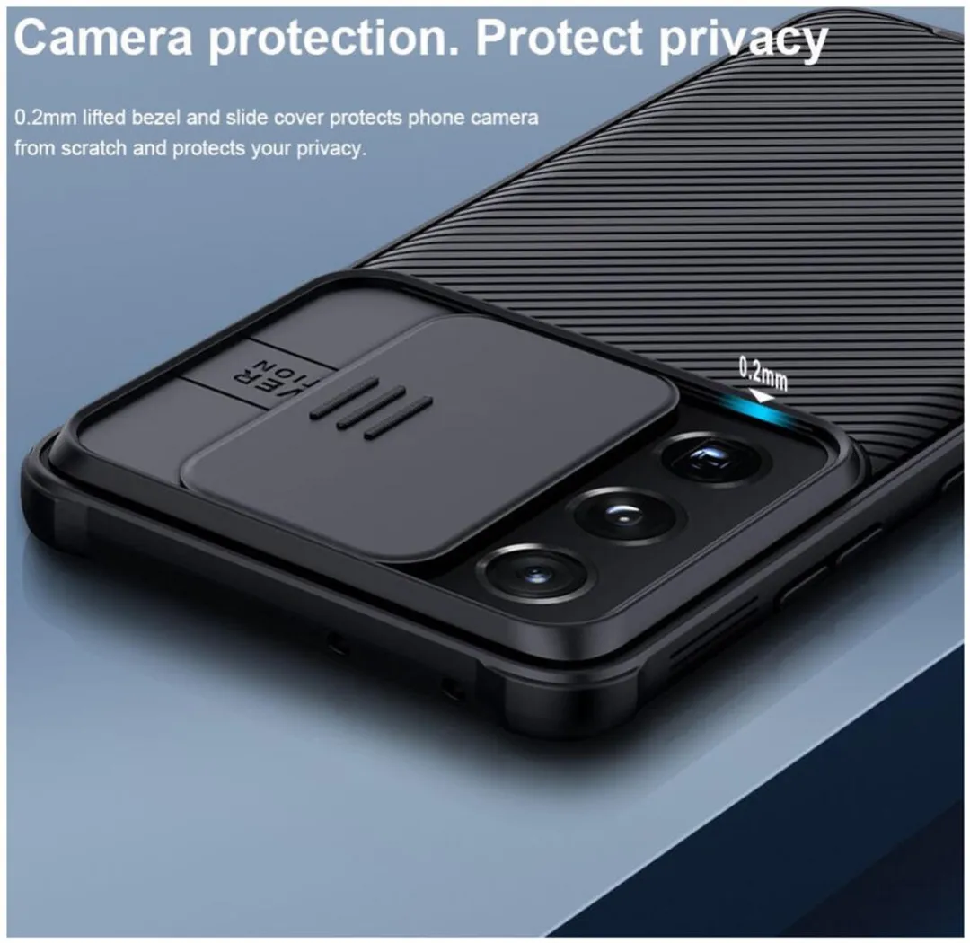 Nillkin CamShield Pro Telefoonhoesje Samsung Galaxy S21 Ultra - Zwart