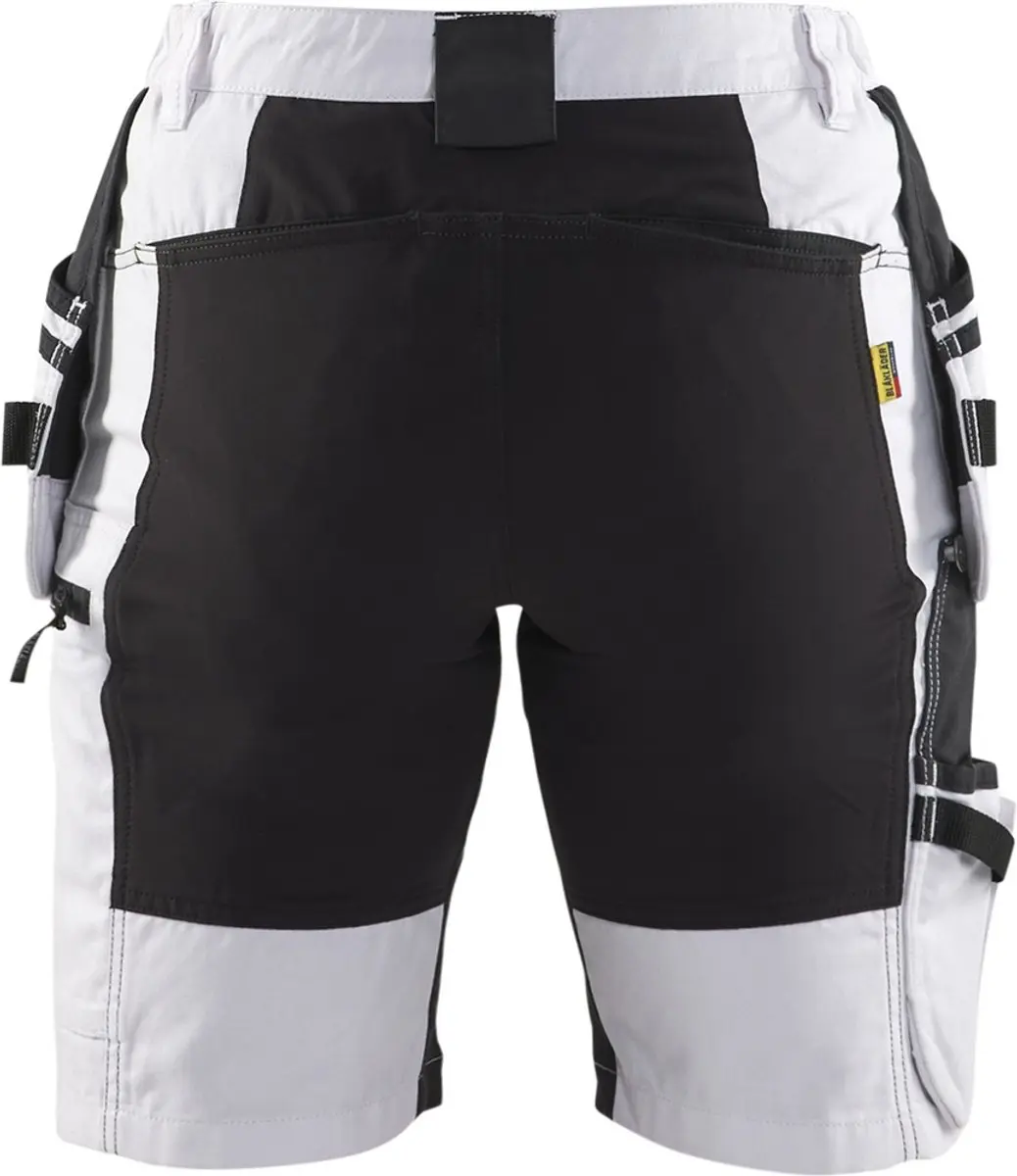 Blåkläder Dames Schildersshort X1900 - Wit/Zwart - 40 - afbeelding 3 van 3