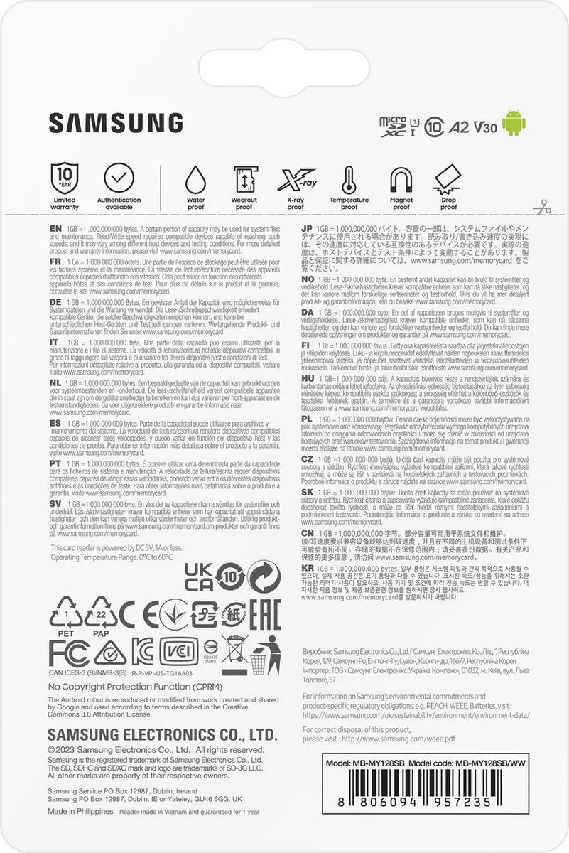Samsung PRO Ultimate - Micro SD Kaart met Kaartlezer - 128 GB