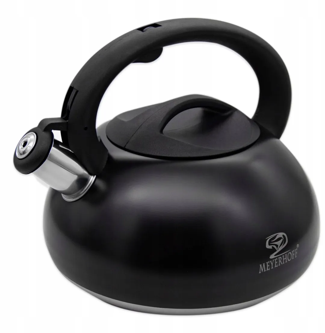 Meyerhoff RVS fluitketel 3 liter MH-4015 – Inductie fluitketel – Matzwart – Modern elegant design