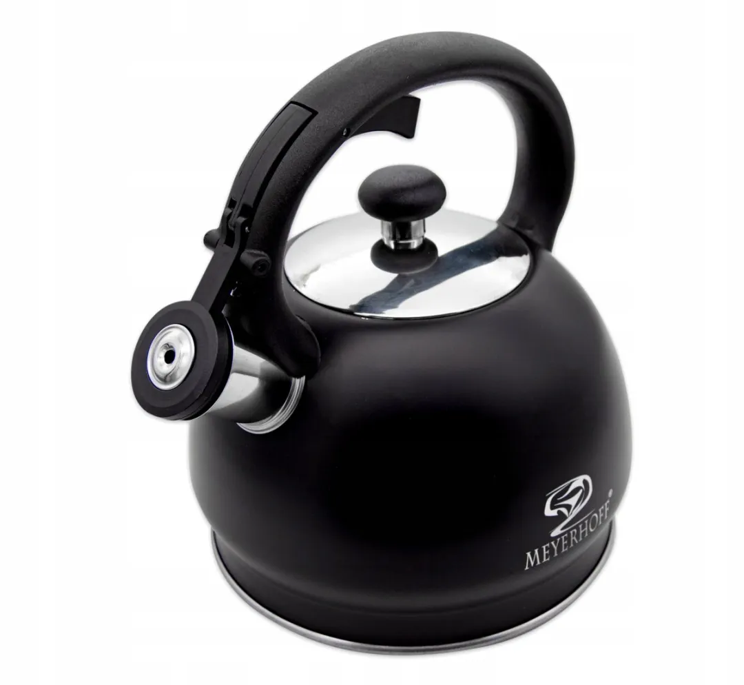 Meyerhoff RVS fluitketel 1,8 liter MH-4046E – Inductie fluitketel – Matzwart – Compact modern design