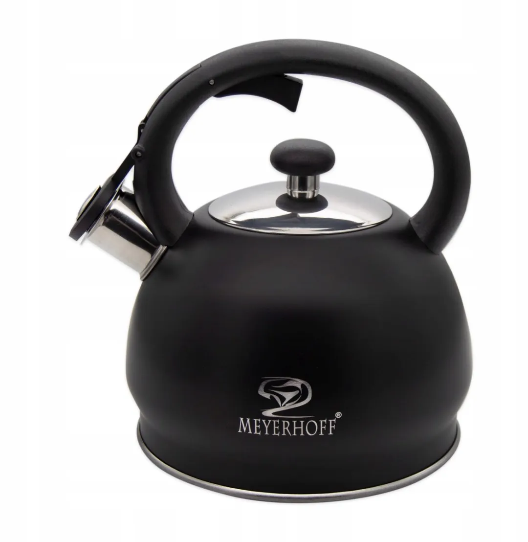 Meyerhoff RVS fluitketel 1,8 liter MH-4046E – Inductie fluitketel – Matzwart – Compact modern design