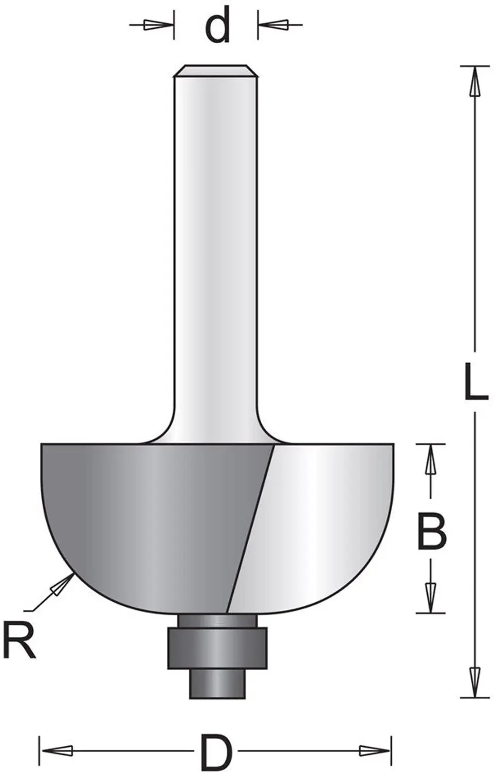 HiKOKI 6 MM HOLPROFIELFREES MET ONDERLAGER 22.2X52X6.3