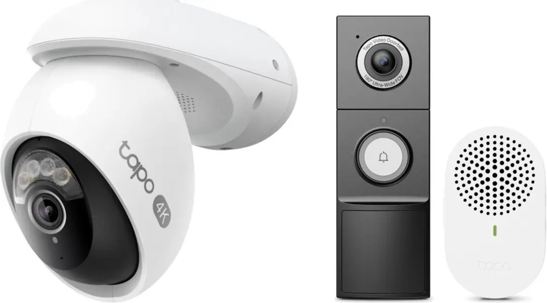 Tapo C560WS Beveiligingscamera Buiten + D235 2K 5MP Video Deurbel