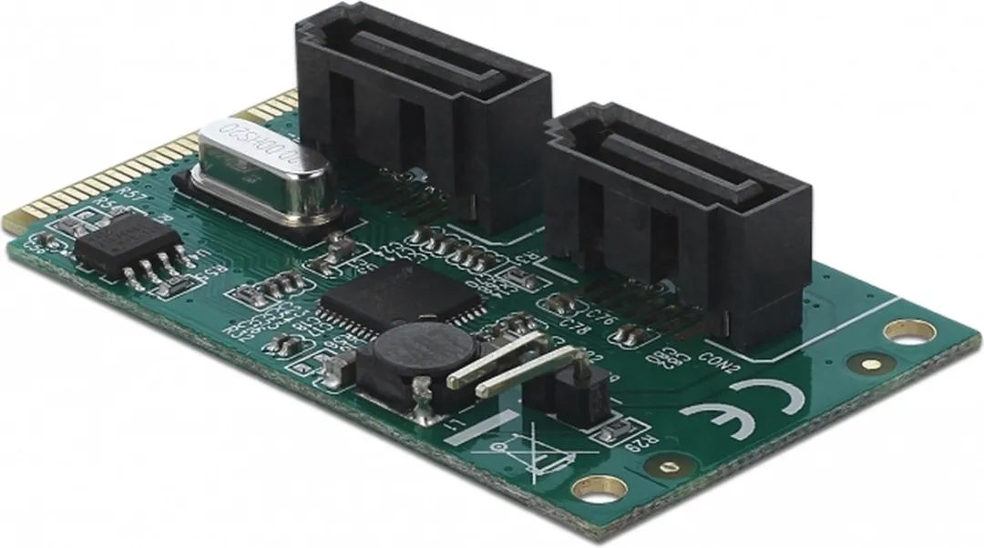 Delock Mini PCIe naar 2x SATA Converter - RAID